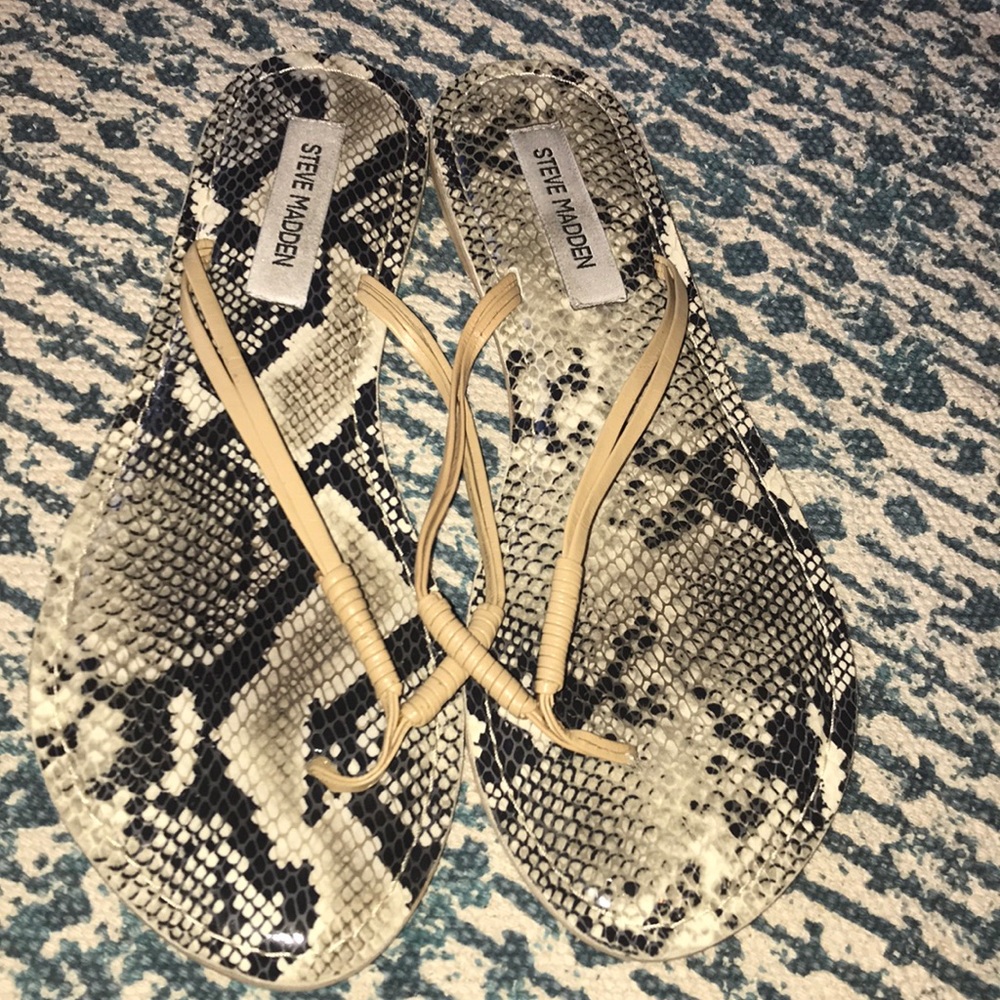 Steve Madden Snake Skin Sandals